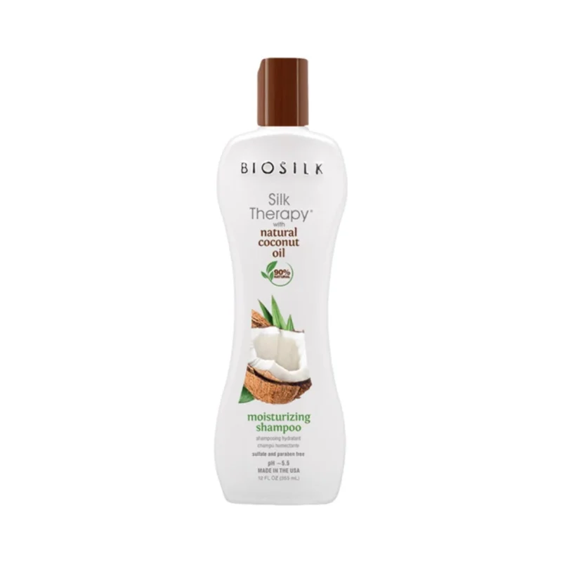 BioSilk Silk Therapy Natural Coconut Oil Хидратиращ шампоан - BioSilk