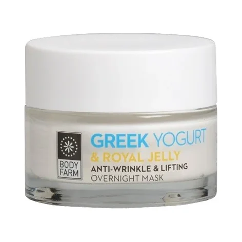 Bodyfarm Маска за лице Greek Yogurt & Royal Jelly Overnight - Bodyfarm