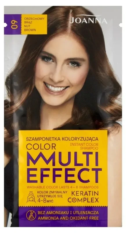 Joanna Multi Effect Оцветяващ шампоан, 09 Nut Brown