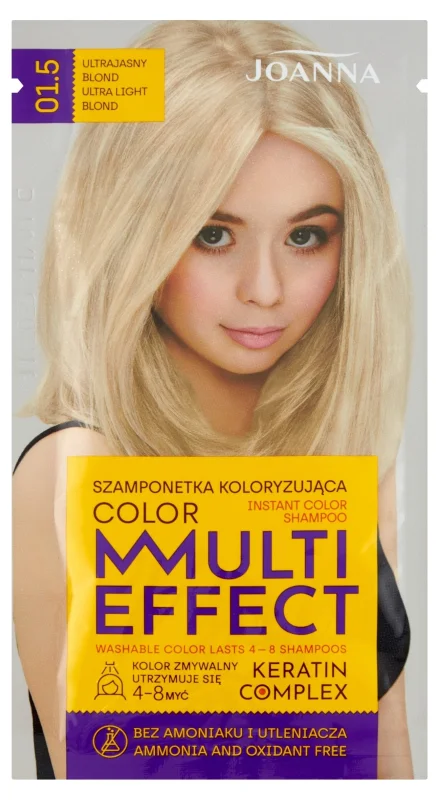 Joanna Multi Effect Оцветяващ шампоан, 01.5 Ultra Light Blonde