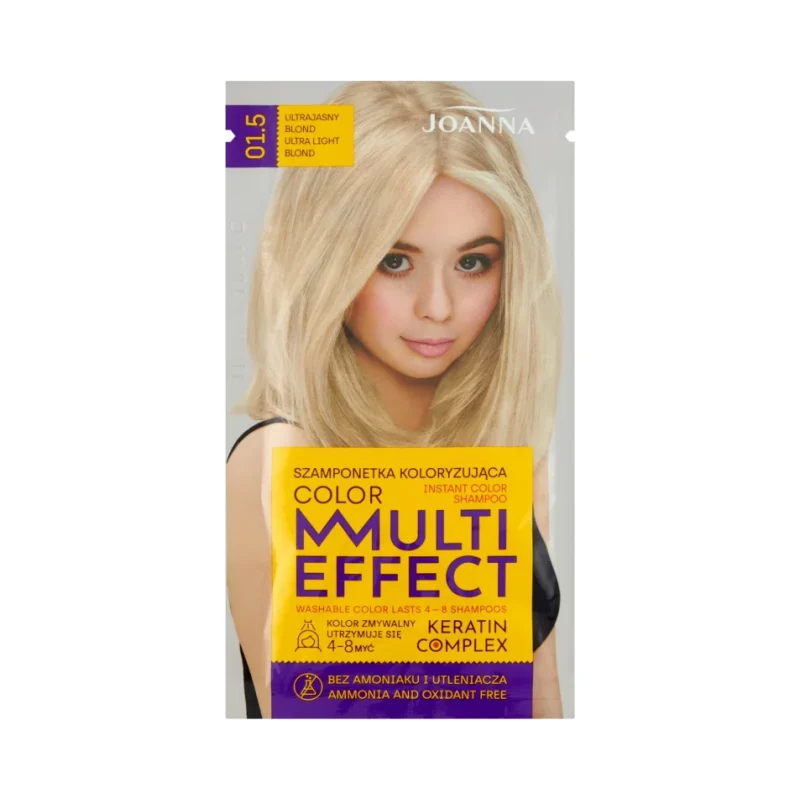 Joanna Multi Effect Оцветяващ шампоан, 01.5 Ultra Light Blonde - Joanna