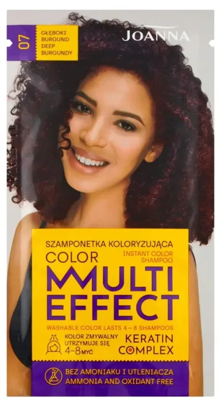 Joanna Multi Effect Оцветяващ шампоан, 07 Deep Burgundy