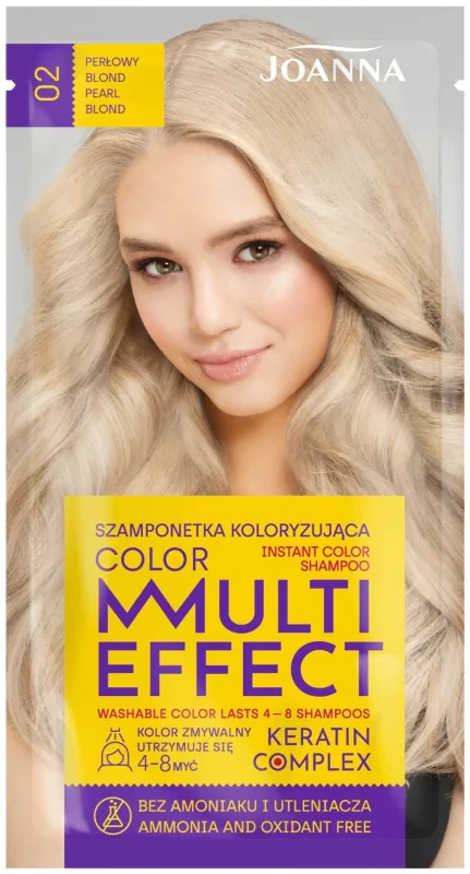 Joanna Multi Effect Оцветяващ шампоан, 02 Pearl Blonde