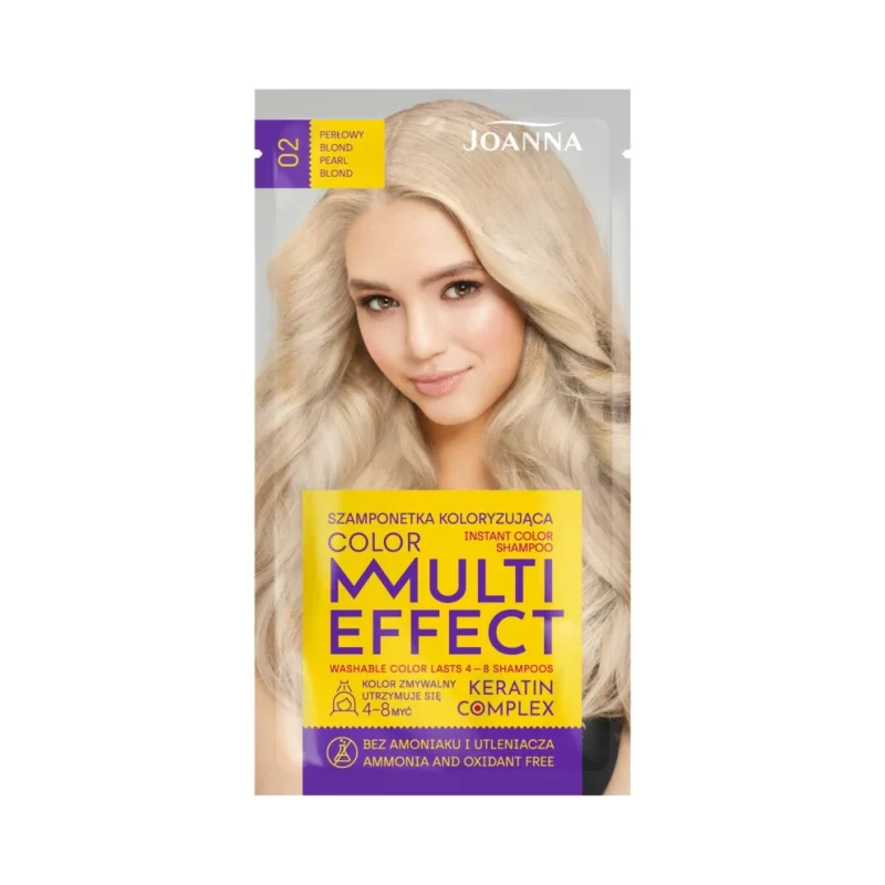 Joanna Multi Effect Оцветяващ шампоан, 02 Pearl Blonde - Joanna