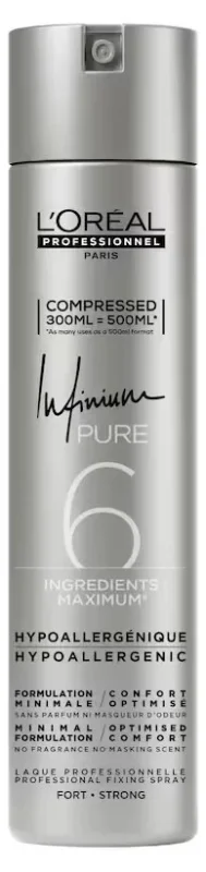 L'Oréal Professionnel Infinium Pure Лак за коса със силна фиксация