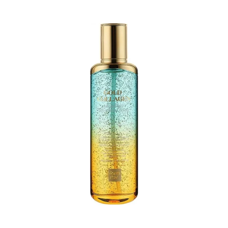 FarmStay Подхранващ тонер-серум 2 в 1 Gold Collagen