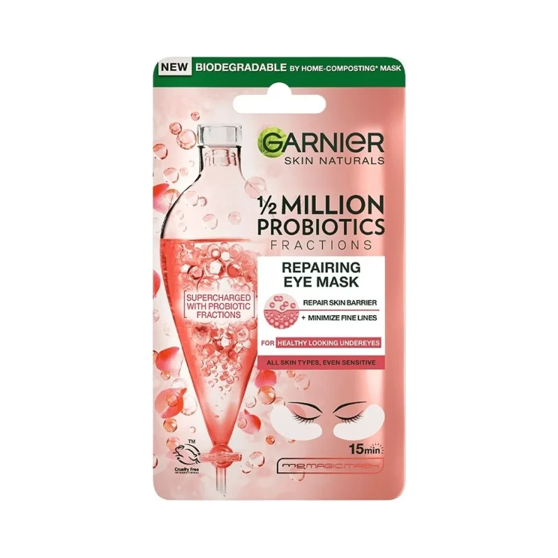 Garnier Skin Naturals Обновяваща лист маска за околоочен контур с пробиотици
