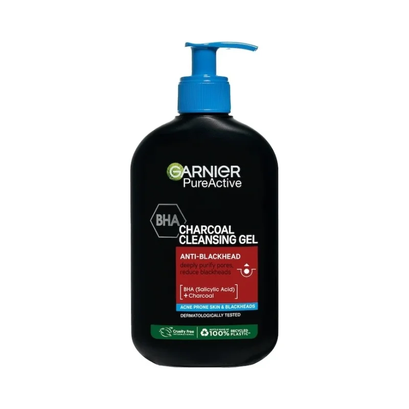 Garnier Pure Active Почистващ гел за лице с активен въглен