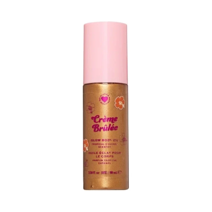 I Heart Revolution Озаряващо олио за тяло Tropical Caramel Glow, Creme Brulee Bronze