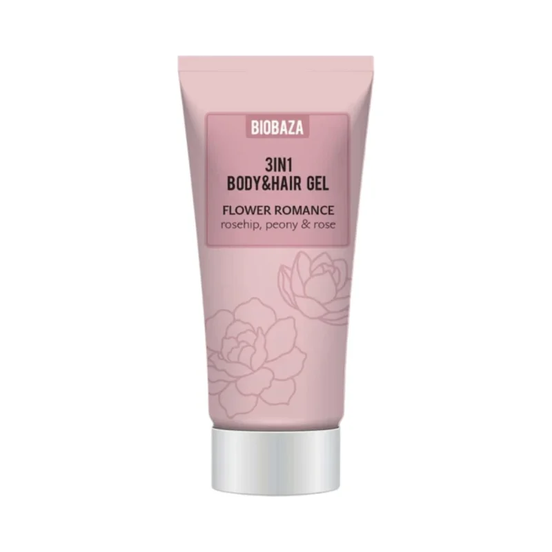 Biobaza Flower Romance Хидратиращ душ гел за тяло и коса 3 в 1 - Biobaza