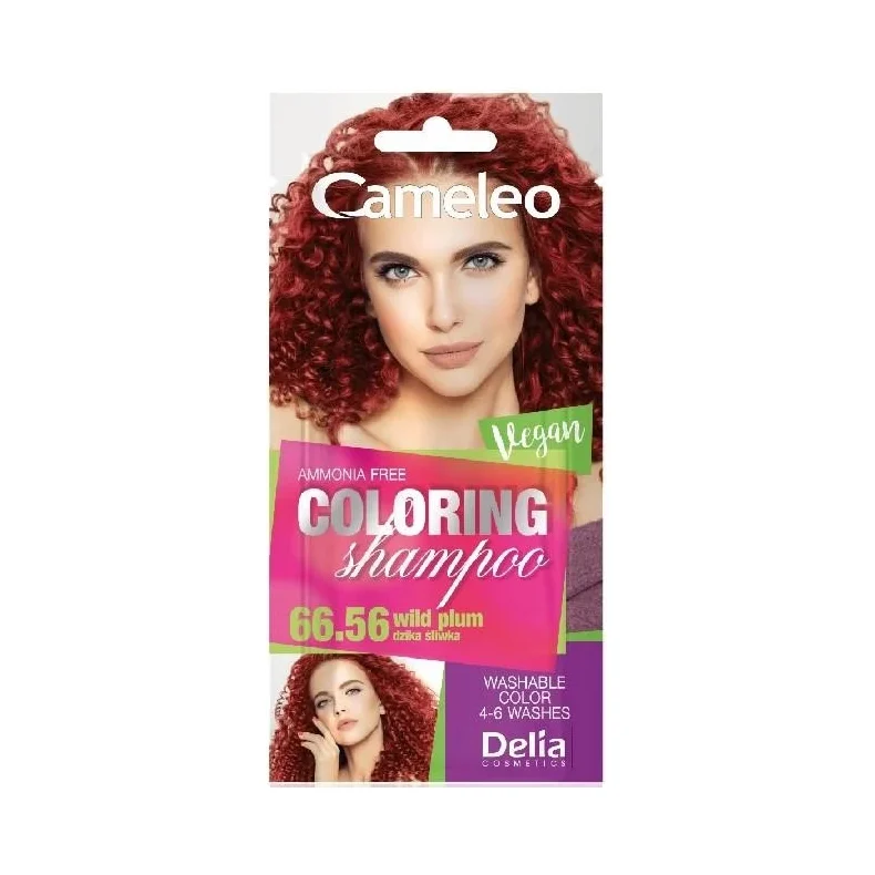 Delia Cameleo Оцветяващ шампоан саше, 66.56 Wild Plum - ДЕЛИА