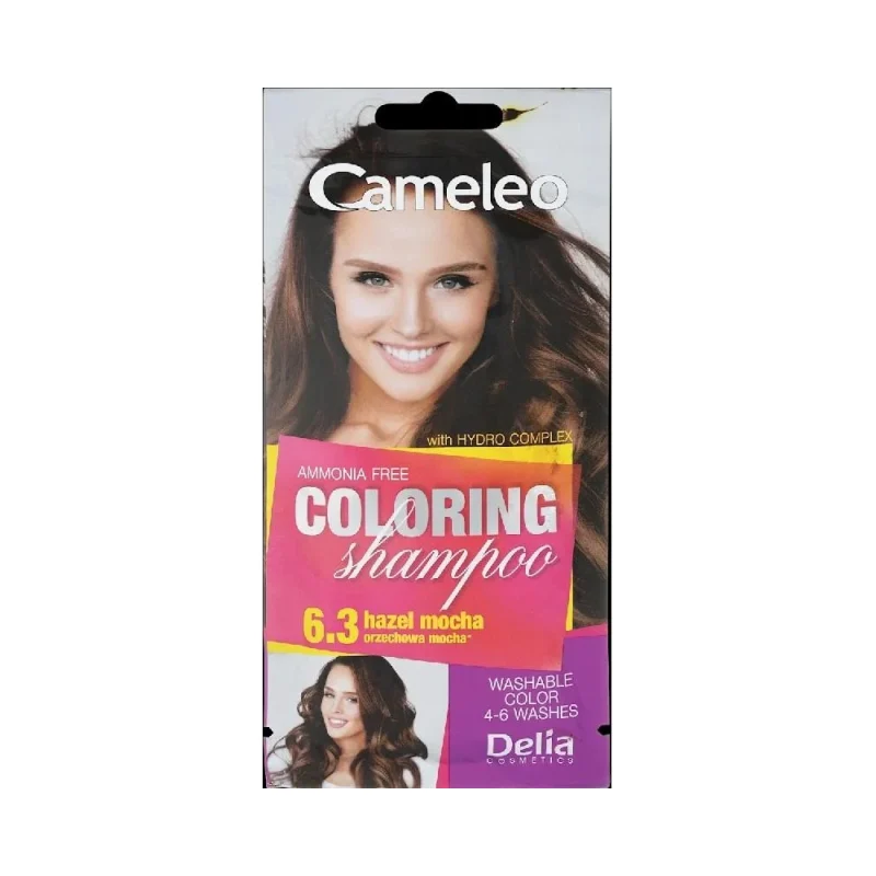 Delia Cameleo Оцветяващ шампоан саше, 6.3 Hazel Mocha - ДЕЛИА
