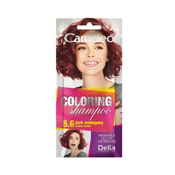 Delia Cameleo Оцветяващ шампоан саше, 5.6 Dark Mahogany - ДЕЛИА