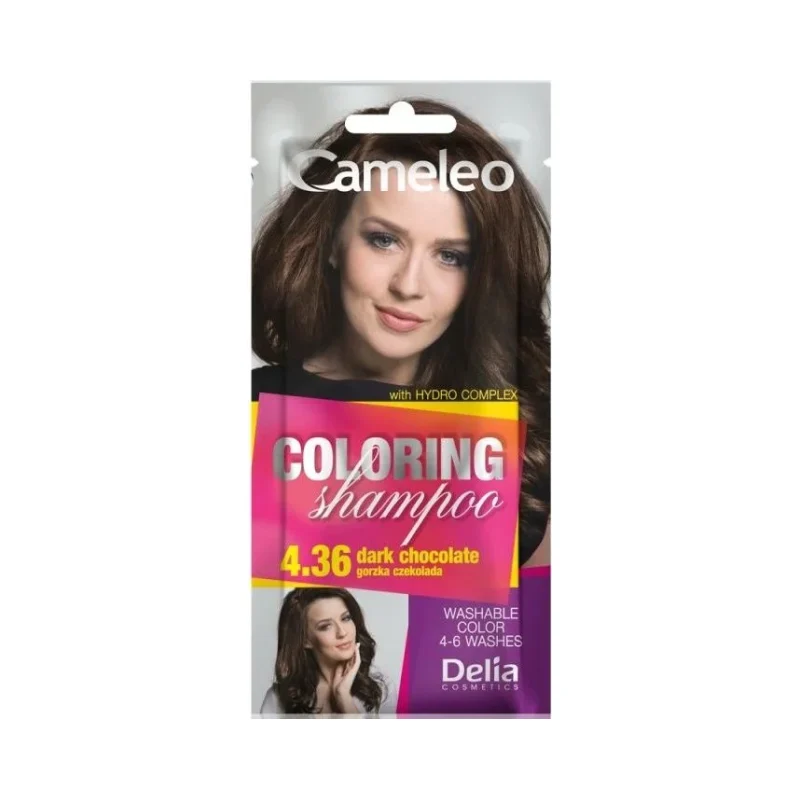 Delia Cameleo Оцветяващ шампоан саше, 4.36 Dark Chocolate - ДЕЛИА