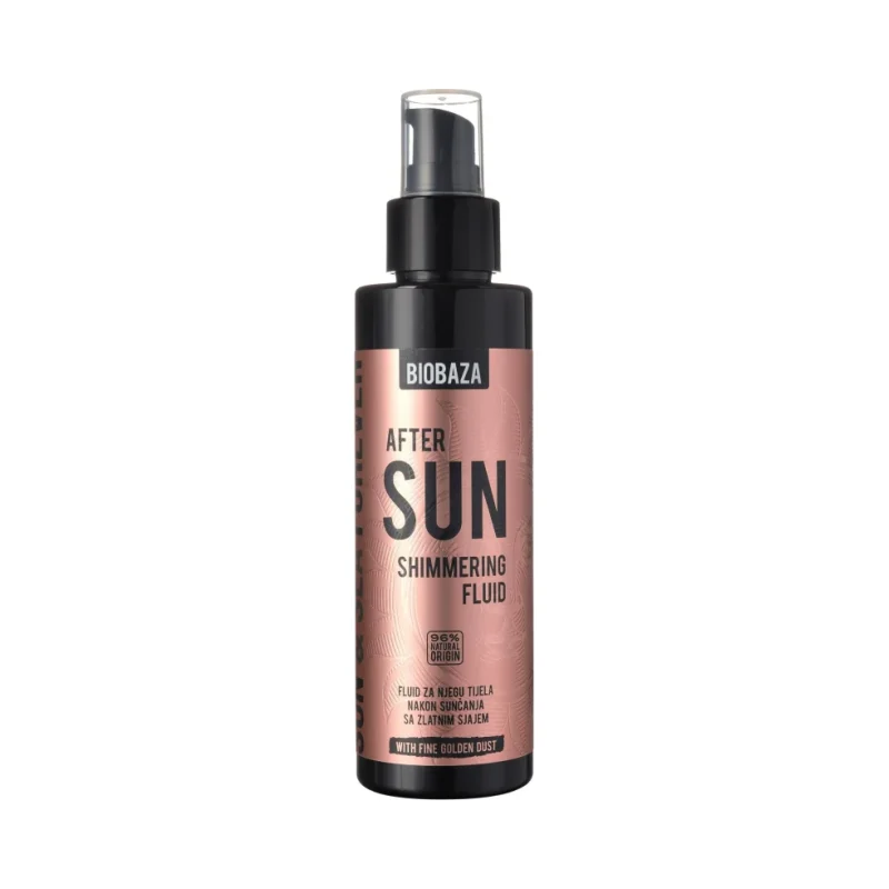 Biobaza Sun Мляко за след слънце със златни частици - Biobaza