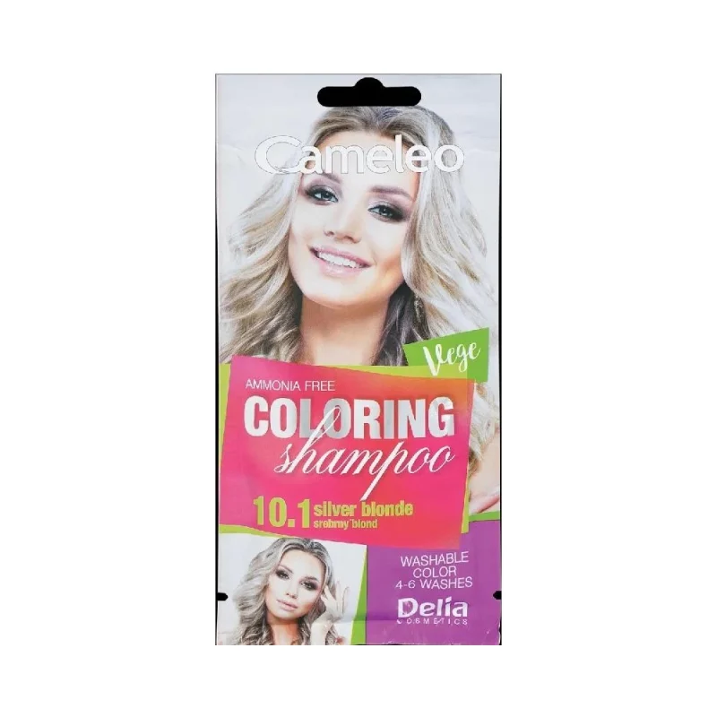 Delia Cameleo Оцветяващ шампоан саше, 10.1 Silver Blonde - ДЕЛИА