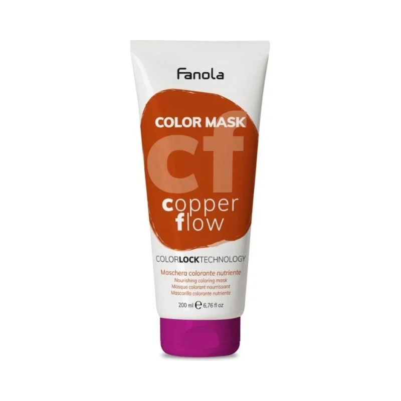 Fanola Color Mask Цветна подхранваща и хидратираща маска, Copper Flow