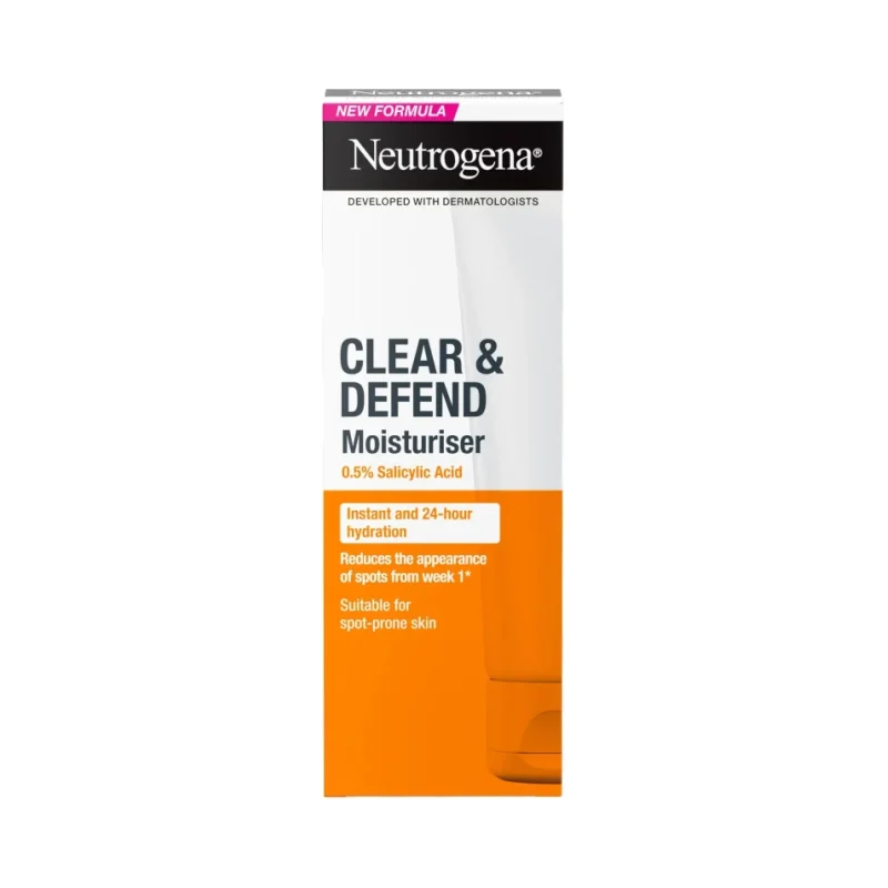 Neutrogena Clear & Defend Хидратиращ крем за лице със салицилова киселина