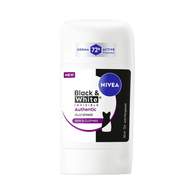Nivea Стик против изпотяване Black & White Invisible Authentic - Nivea