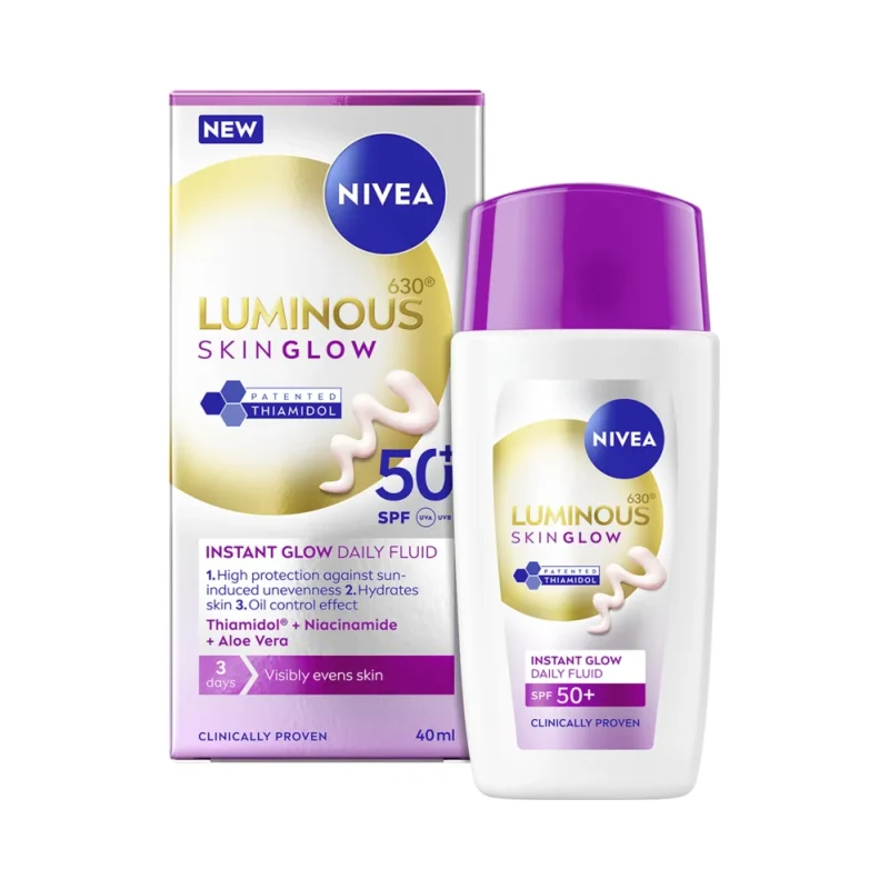 Nivea Luminous Skin Glow Дневен флуид за лице, SPF50+