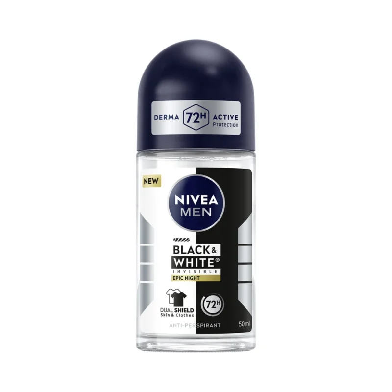 Nivea Men Рол-он дезодорант Black & White Invisible Epic Night