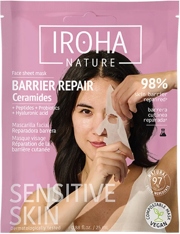 Iroha Nature Възстановяваща лист маска за лице Barrier Repair