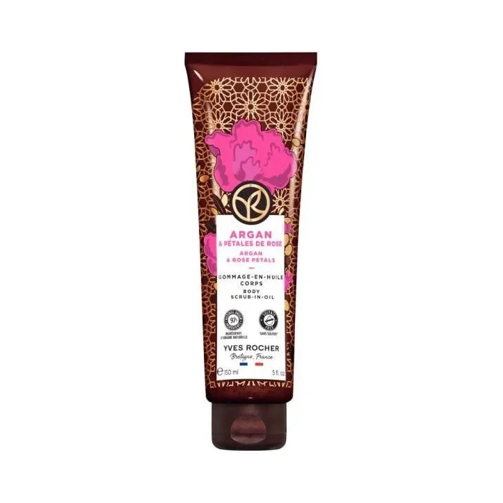 Yves Rocher Bain Nature Ексфолиант за тяло, арган и роза