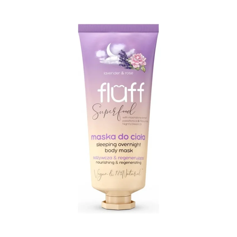 Fluff Нощна маска за тяло, лавандула и роза