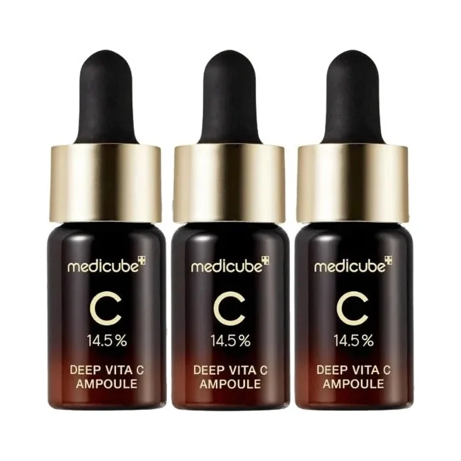 MediCube Deep Vita C Изсветляваща ампула с 14.5% витамин C, 3 x 10 ml