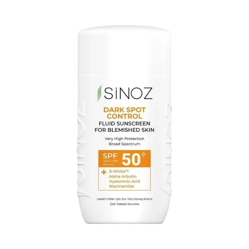 Sinoz Слънцезащитен флуид против пигментация, SPF50+