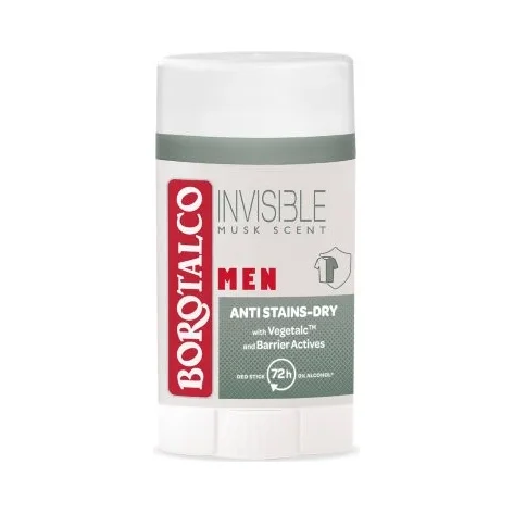 Borotalco Men Стик дезодорант против изпотяване Invisible Musk