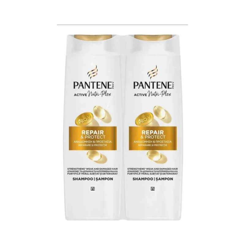 Pantene Pro-V Шампоан за увредена коса Repair & Protect, 2 x 400 ml