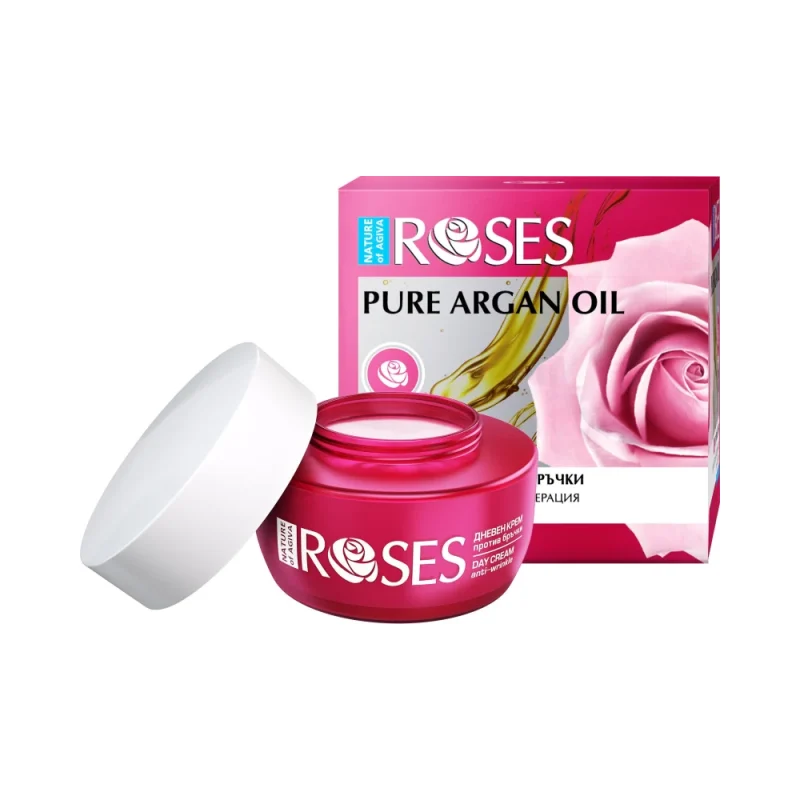 Nature of Agiva Roses Интензивен дневен крем против бръчки с арганово и розово масло