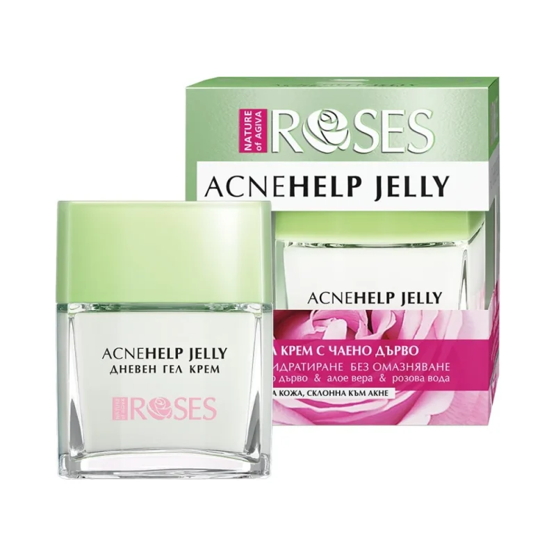 Nature of Agiva Roses Дневен гел-крем за лице Acne Help Jelly