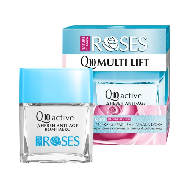 Nature of Agiva Roses Дневен гел-крем против бръчки Q10 Multi Lift