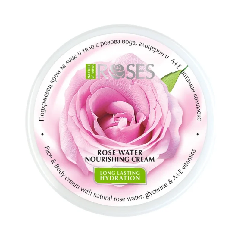 Nature of Agiva Roses Подхранващ крем за лице и тяло