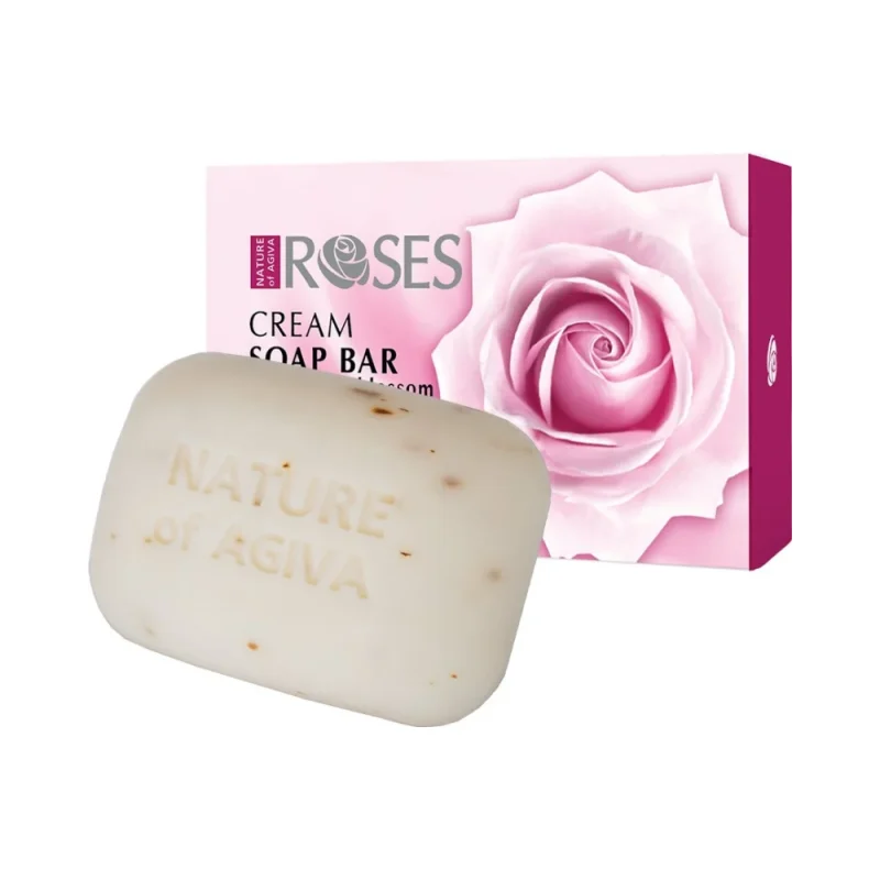 Nature of Agiva Roses Сапун с натурален цвят от розови листа