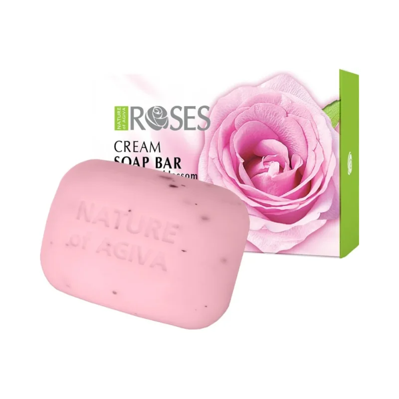 Nature of Agiva Roses Сапун с натурален цвят от розови листа