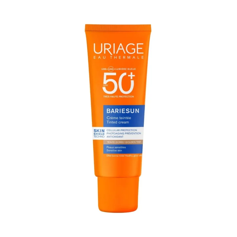 Uriage Bariesun Тониран слънцезащитен крем, тъмен, SPF50+