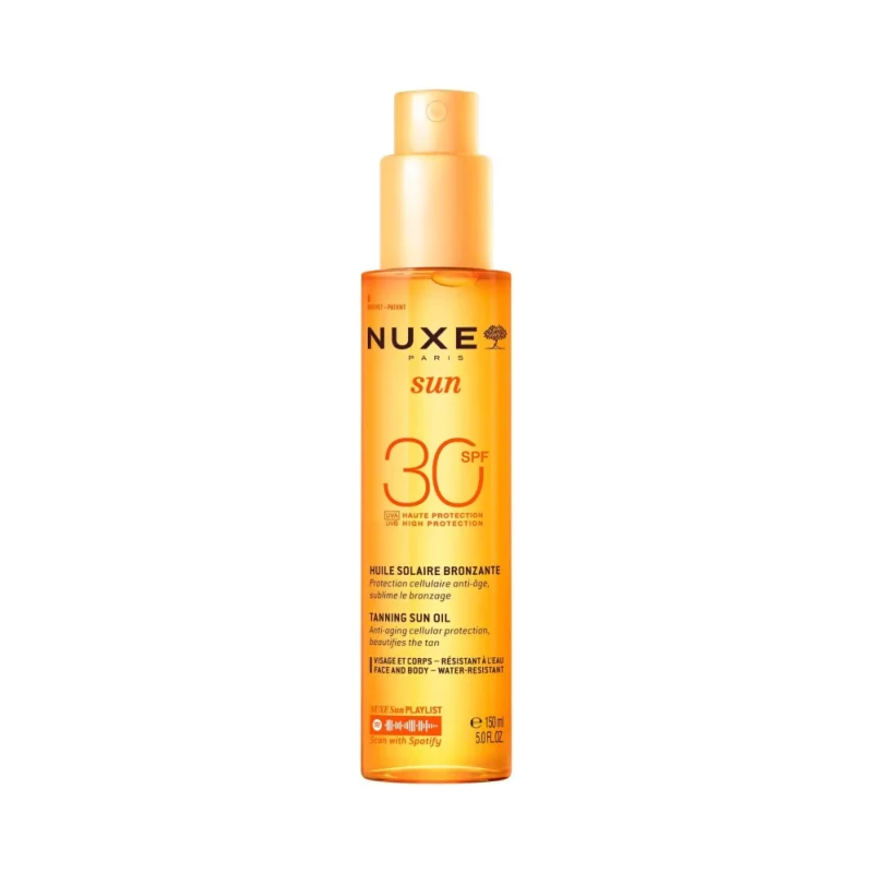 Nuxe Sun Слънцезащитно олио за тен, SPF30