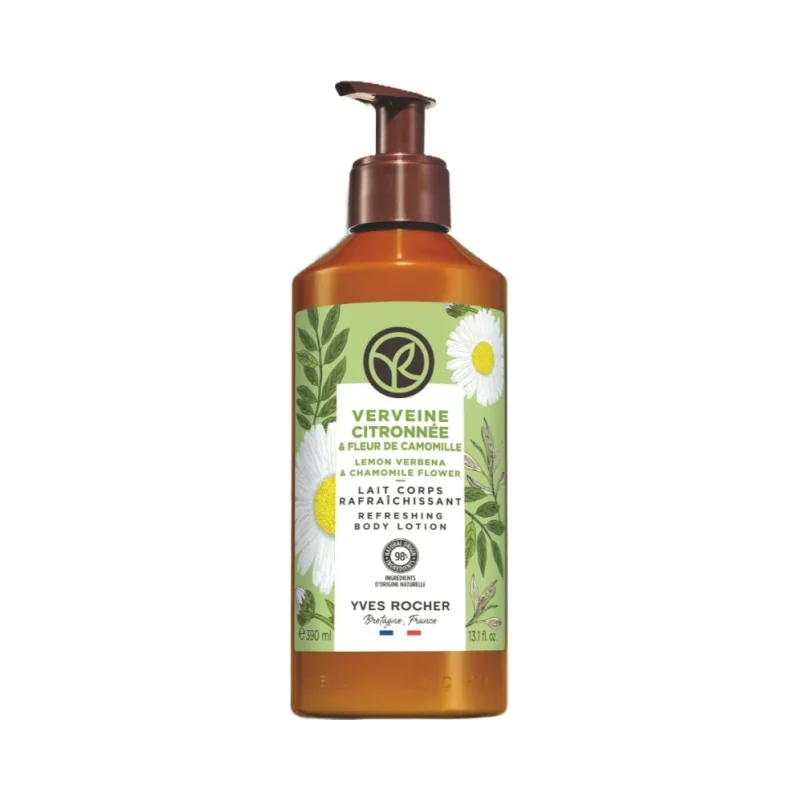 Yves Rocher Bain Nature Мляко за тяло, лимонова върбинка и лайка