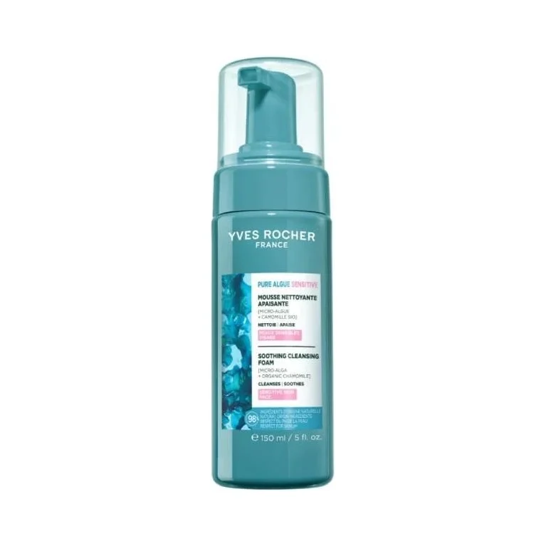 Yves Rocher Pure Algue Почистваща пяна за чувствителна кожа