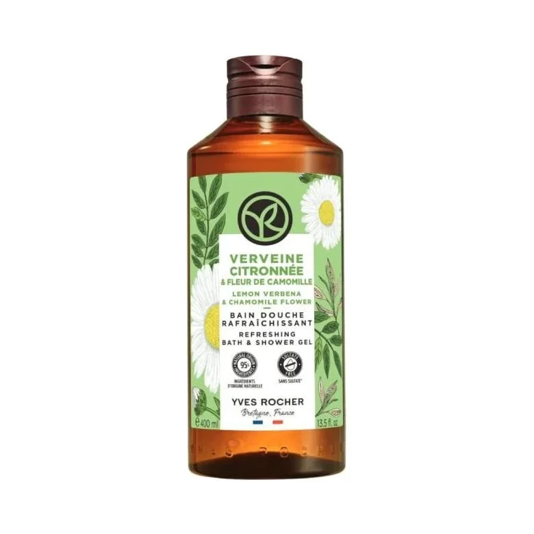 Yves Rocher Bain Nature Душ гел, лимонова върбинка и лайка