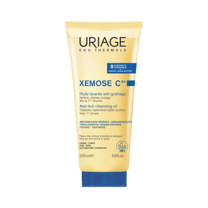 Uriage Xemose C8+ Душ олио за лице и тяло