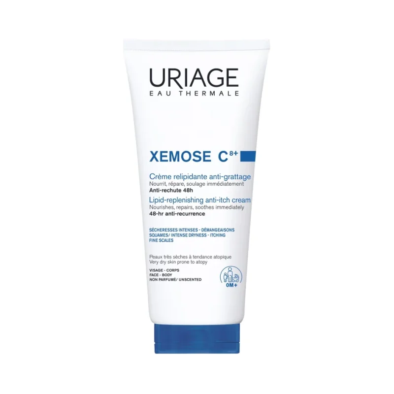 Uriage Xémose C8+ Липидовъзстановяващ успокояващ крем против сърбеж