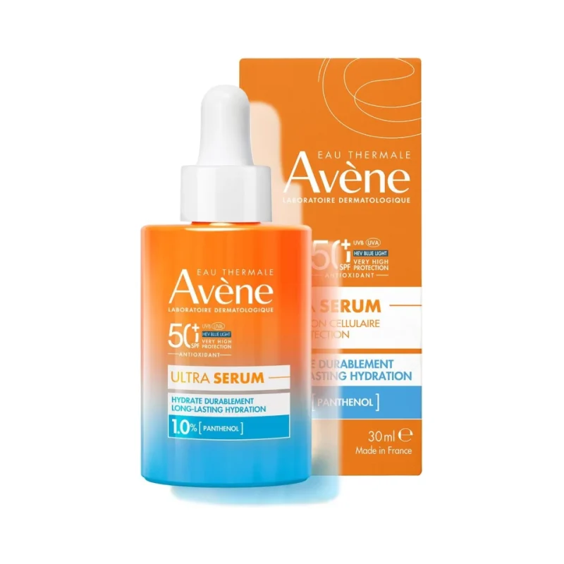 Avène Sun Слънцезащитен серум с дълготрайна хидратация, SPF50+