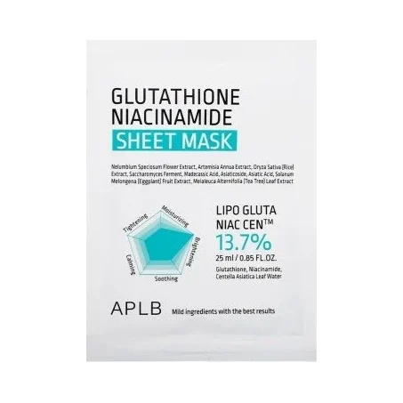 APLB Лист маска за лице Glutathione Niacinamide