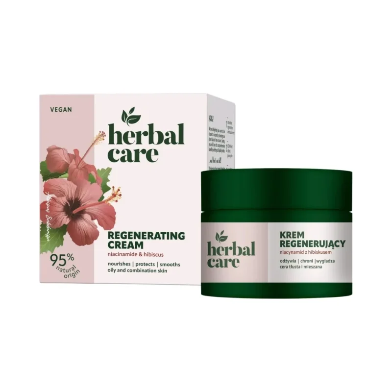 Farmona Herbal Care Регенериращ крем за лице с ниацинамид и хибискус