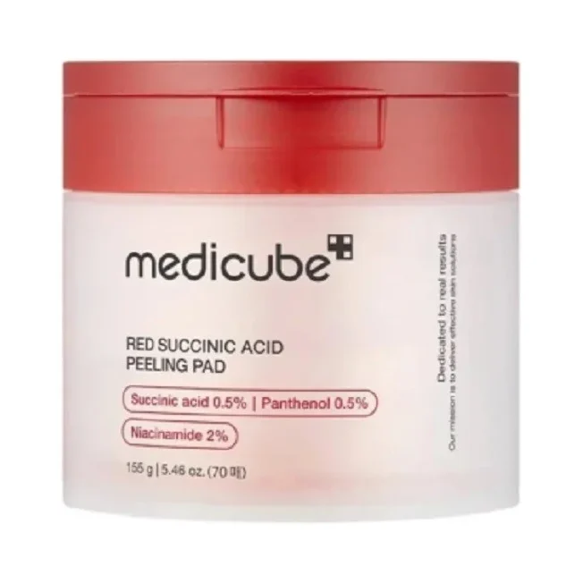 MediCube Тонер падове за лице Red Succinic Acid, 70 броя