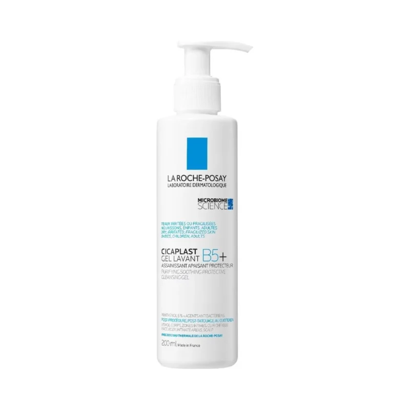 La Roche-Posay Cicaplast B5 Успокояващ почистващ гел за лице, тяло и скалп